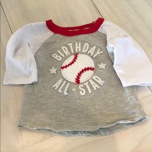 First Birthday Baseball ⚾️ Shirt- 12-18 months